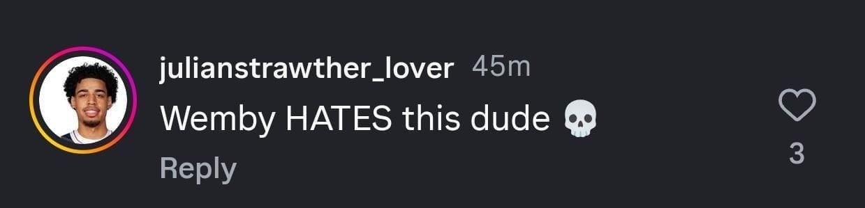 Komentár fanúšikov/Instagram