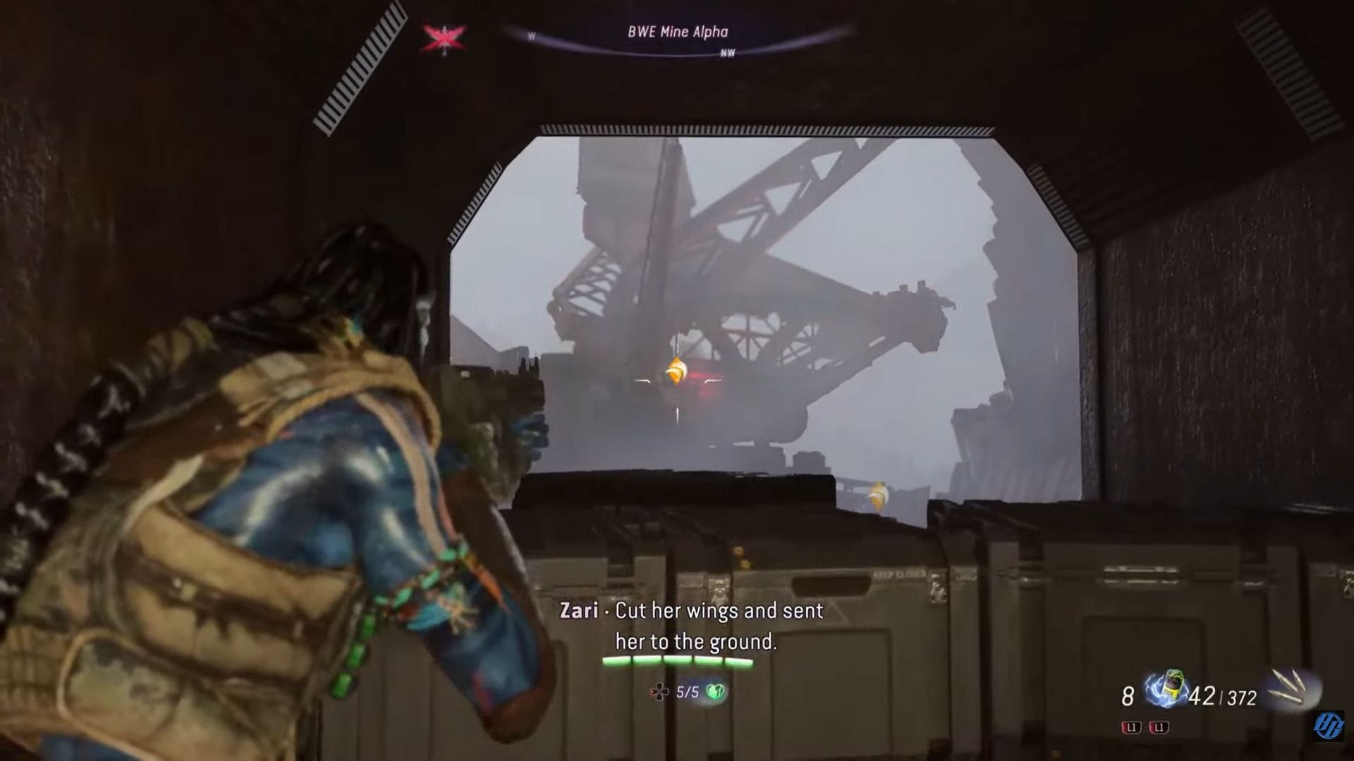 Make your way through the mines to reach Zari (Image via Ubisoft/YouTube: @Ben-Gun)