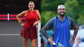 Aryna Sabalenka calls Nick Kyrgios 'naughty' as duo celebrate Christmas early ahead of controversial 'Battle of the Sexes'