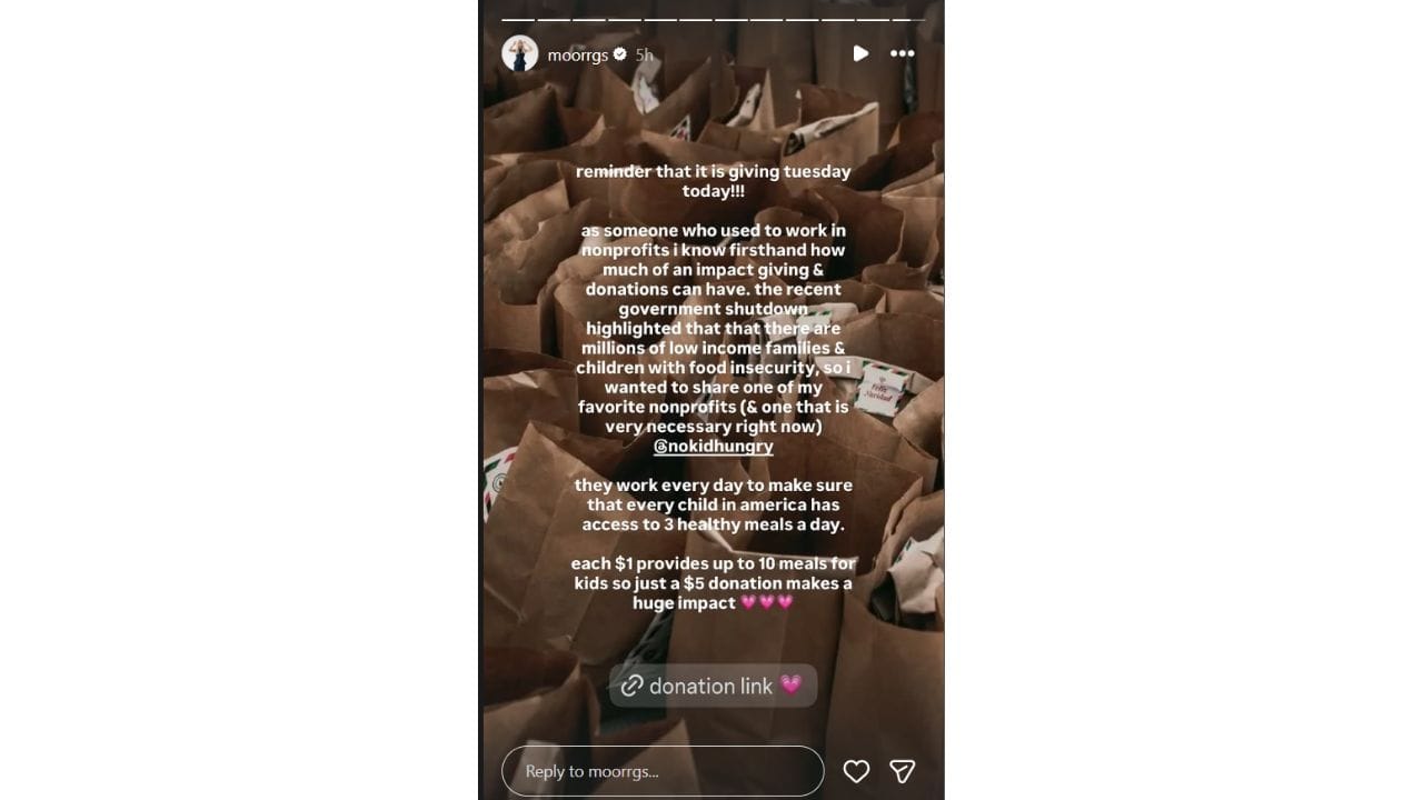 Morganov príbeh na Instagrame