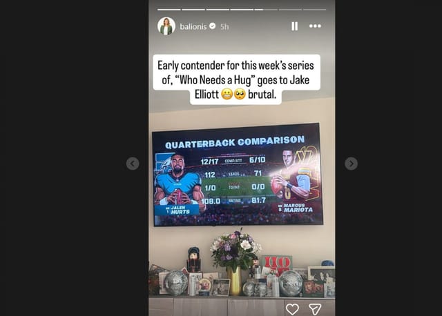 Amanda Balionis offers support to Eagles&rsquo; kicker after 'brutal' outing vs. Commanders