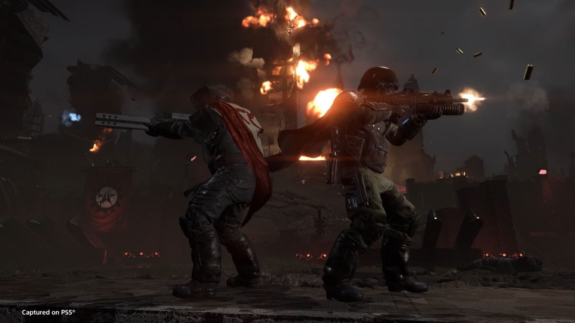 Warbond giới thiệu hai áo choàng mới và hai bộ áo giáp với Nội tại Thích nghi (Hình ảnh qua PlayStation Publishing LLC)