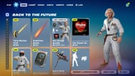 The much-awaited Back to the Future Doc Brown skin in Fortnite is now in the Item Shop (Image via Sportskeeda Gaming || Epic Games)