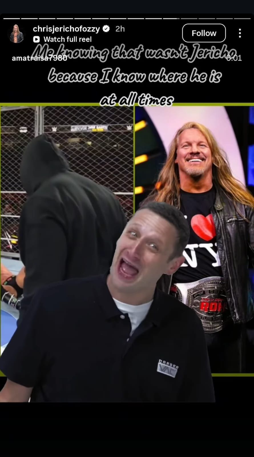 Via Chris Jericho&#039;s Instagram story