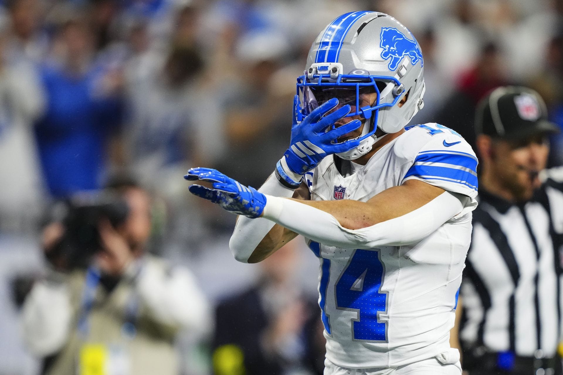 Detroit Lions WR Amon-Ra St. Brown - Source: Getty