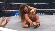 Kazuchika Okada grappling with Jack Perry on Dynamite: Winter is Coming (Source: AEW on YouTube)