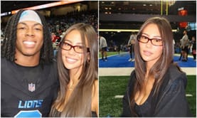 Jahmyr Gibbs’ GF Nicole Anderson soaks up Vitamin D in abstract print swimsuit during beach getaway