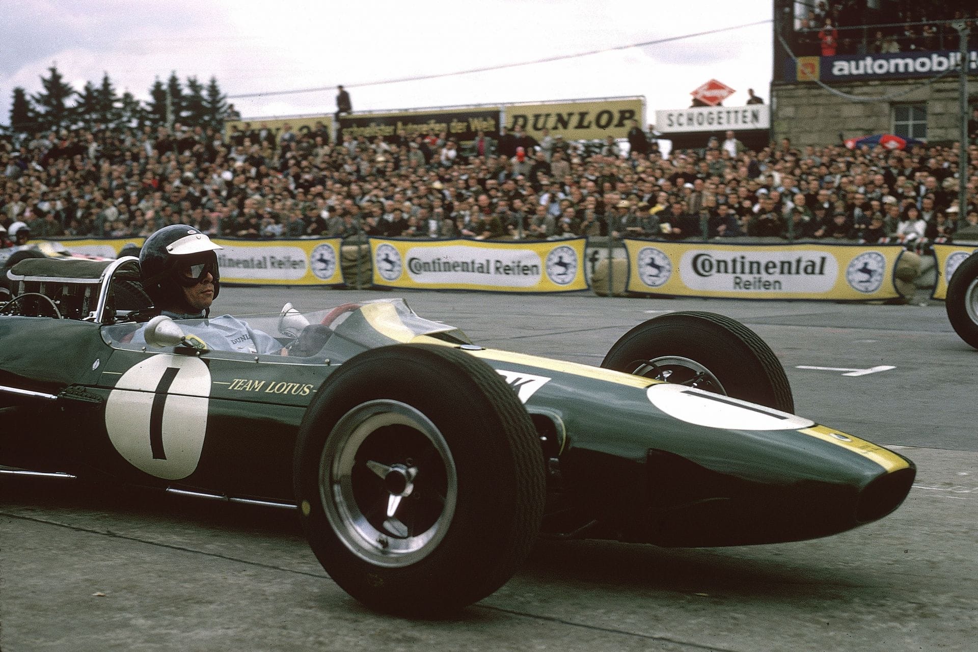 Jim Clark In a Formula One Car - Source: Getty