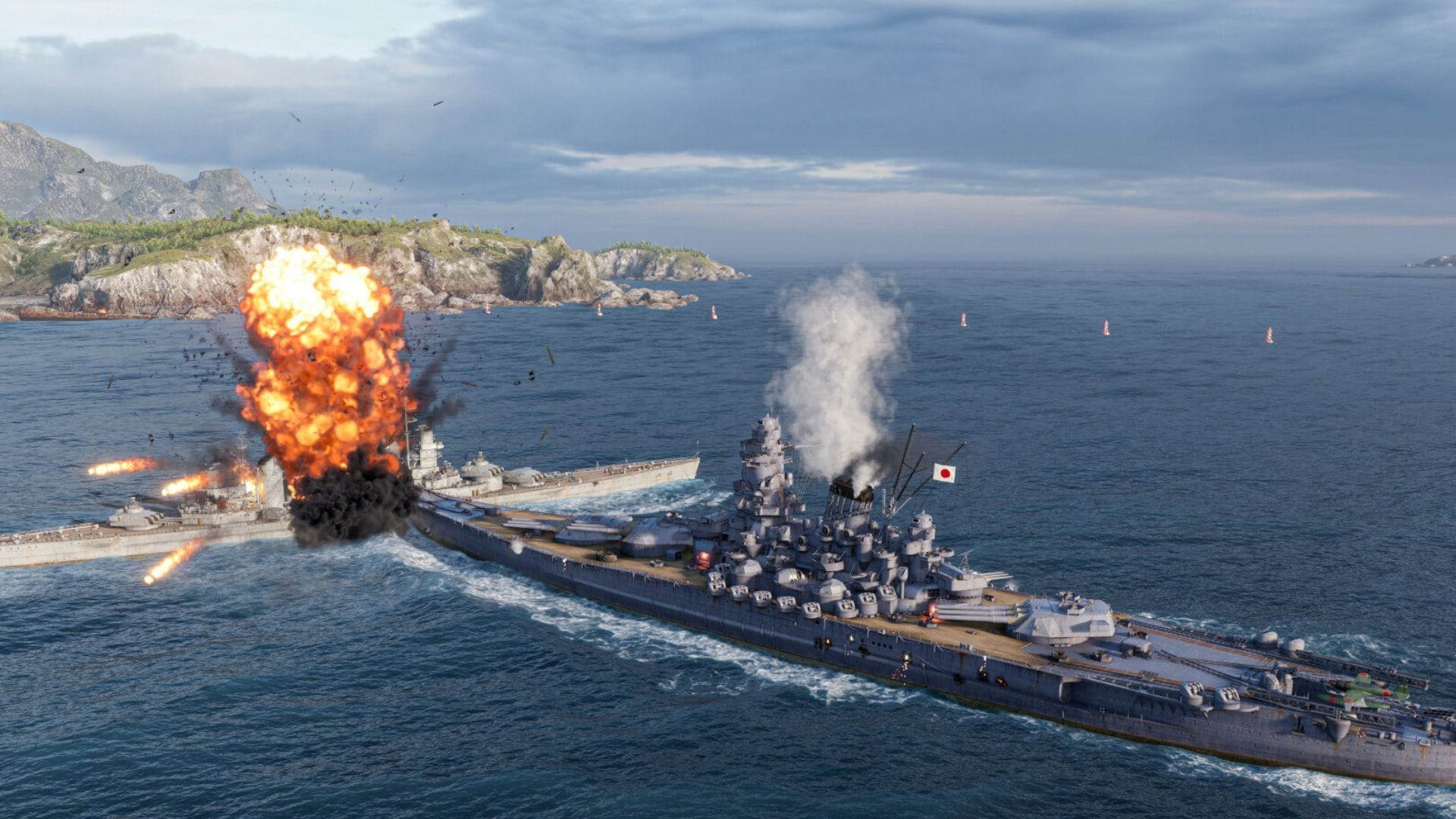 Bitevní loď Yamato ve WoWS (obrázek přes Wargaming Group)