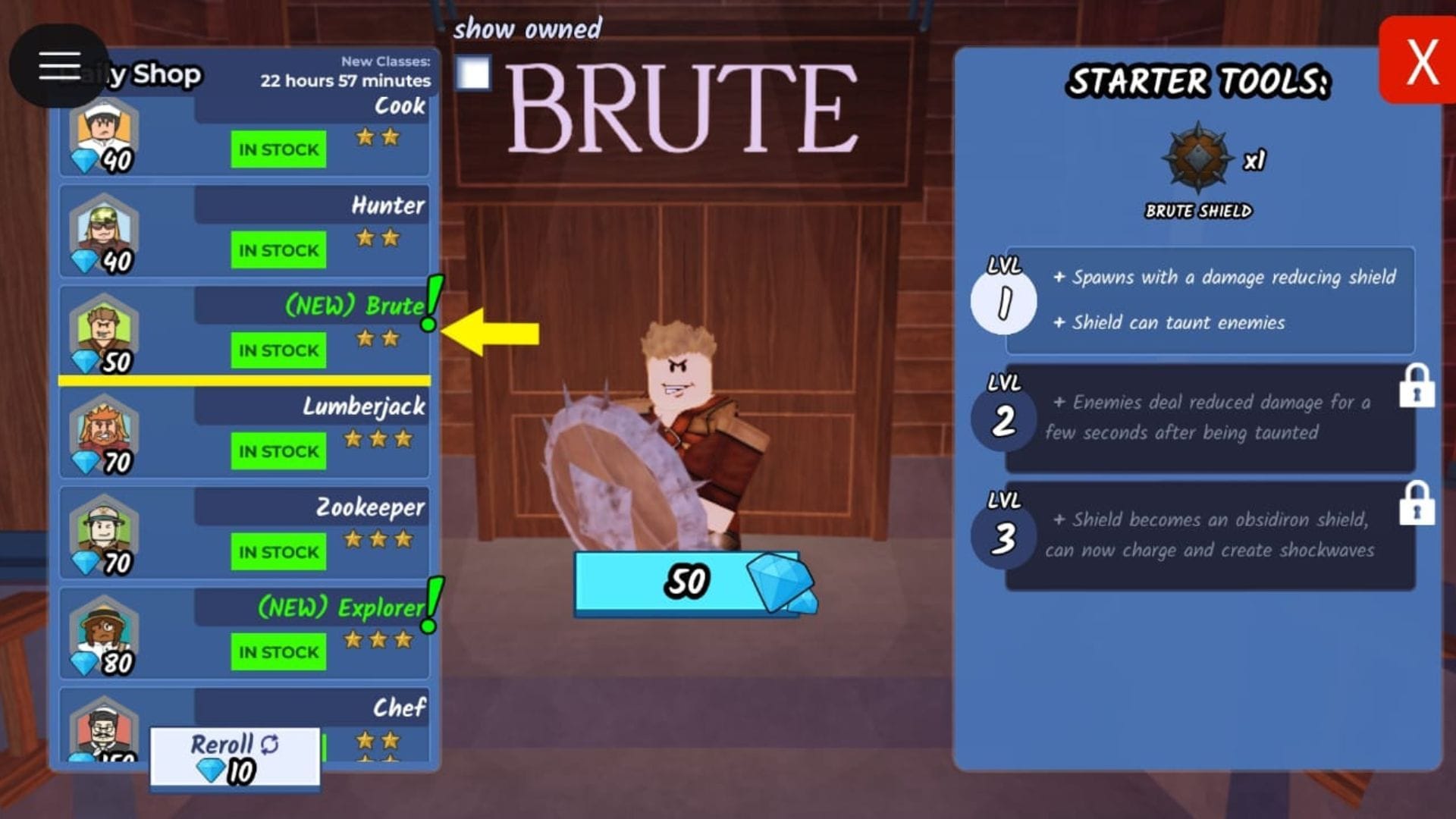 The Brute Class (Image via Roblox)