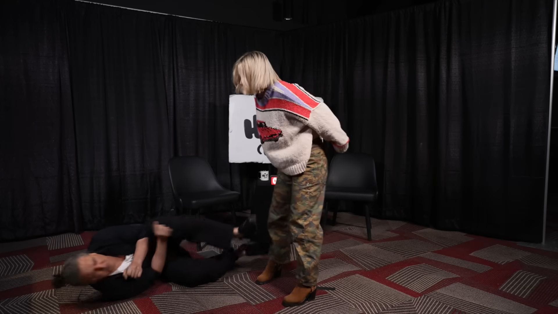 Renee Paquette attacks RJ City [Source: All Elite Wrestling on YouTube]