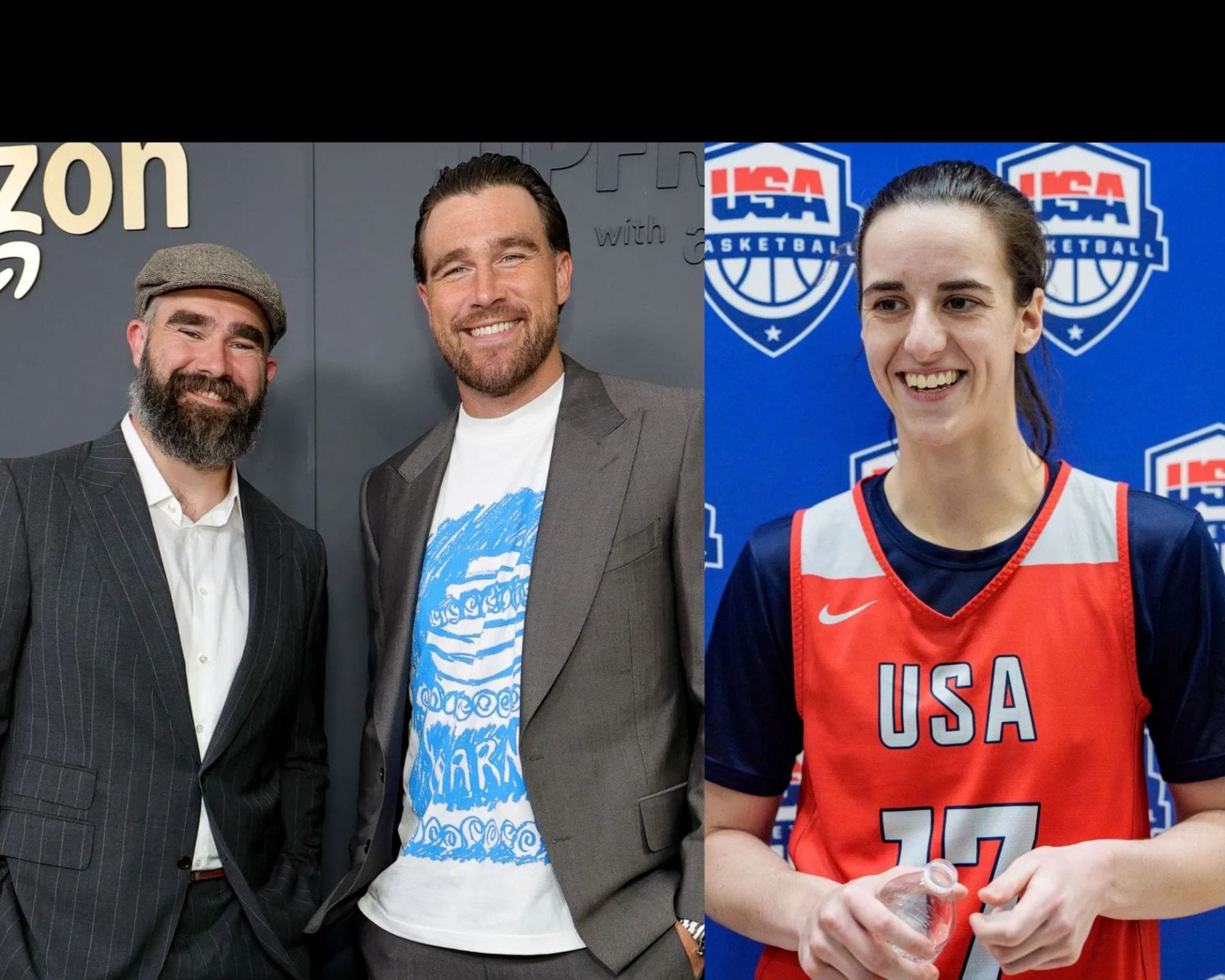 “Come on now guys”: Caitlin Clark jokingly taunts Jason and Travis Kelce for bragging about their shot after appearing in star’s Nike commercial