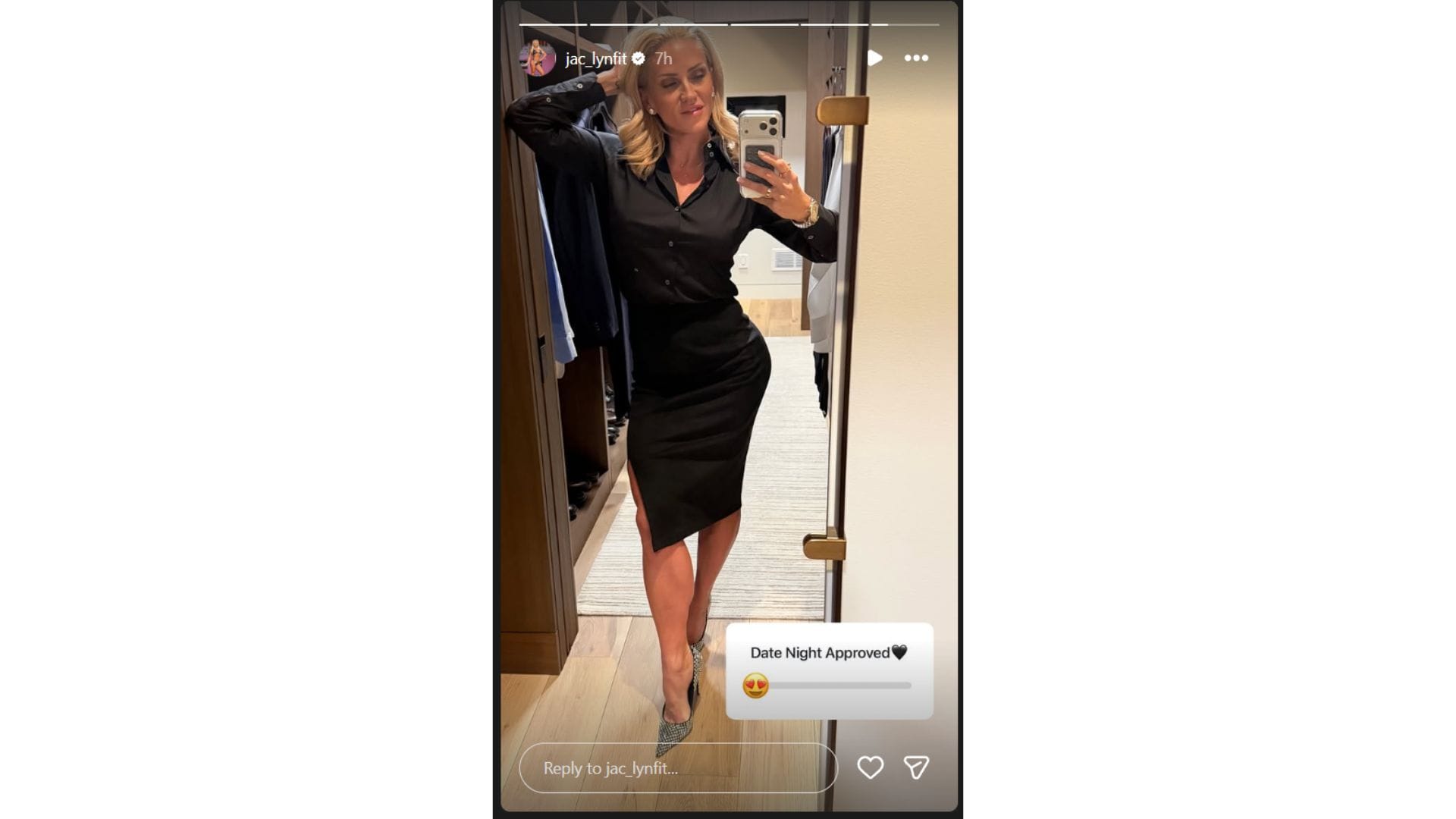 Jaclyn Cordeiro&#039;s Instagram Story (Source: Instagram @jac_lynfit)