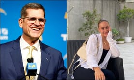 Jim Harbaugh’s daughter Grace Harbaugh dons emerald swimsuit while getting Vitamin D during beachy getaway