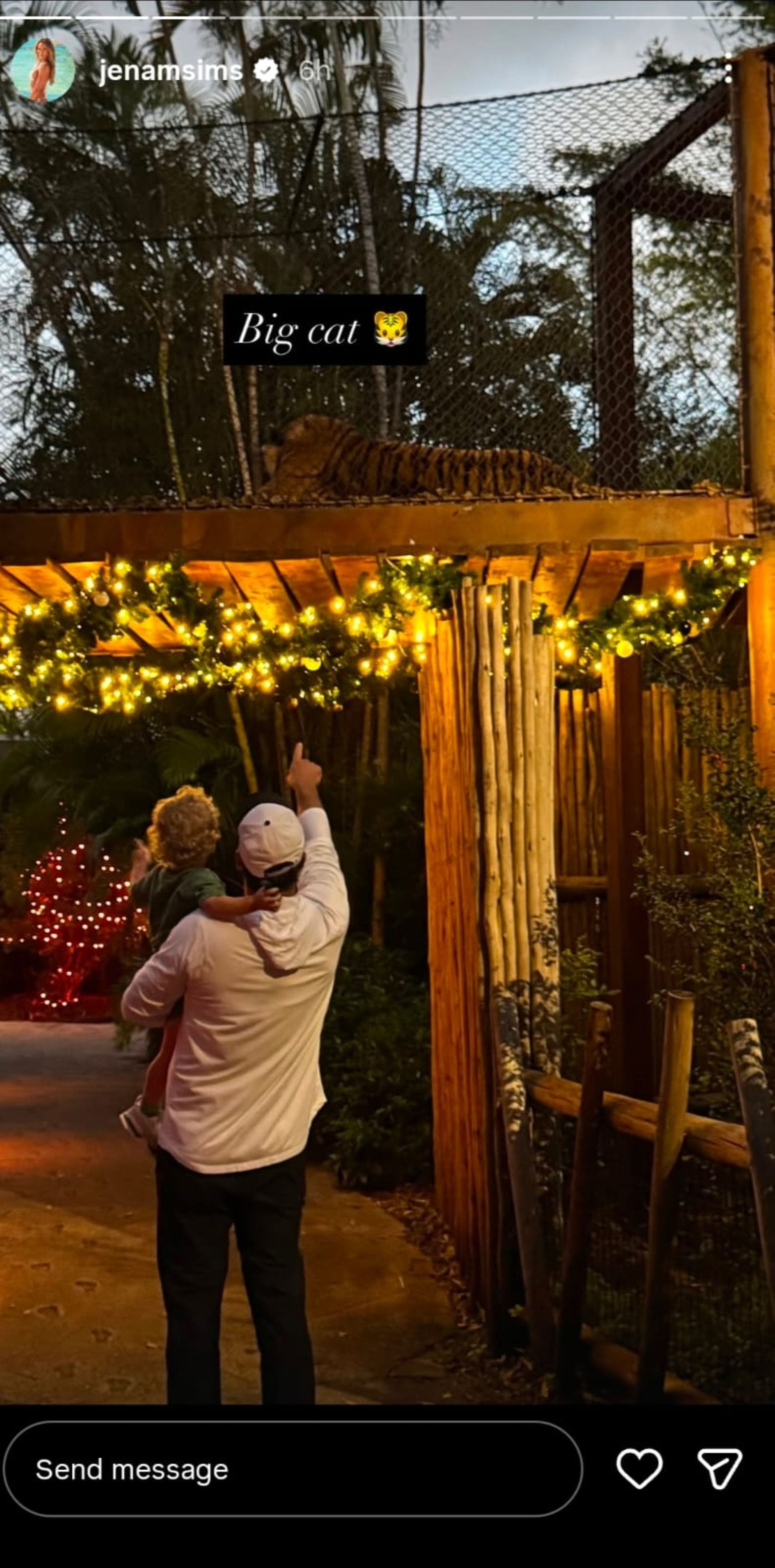 A screenshot taken from Jena Sims&#039;s Instagram story (via @jenamsims)