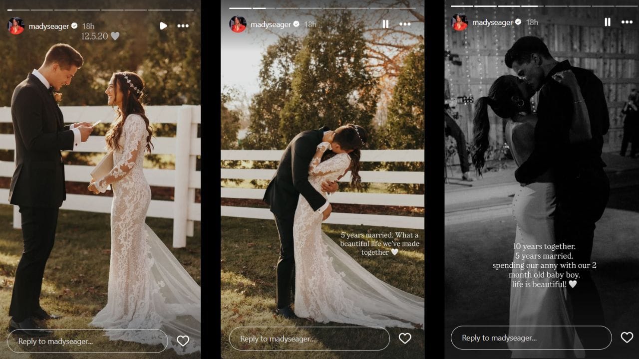 Screenshots of Madisyn Seager&#039;s Instagram Stories (Images from - Instagram.com/@madyseager IG Stories)