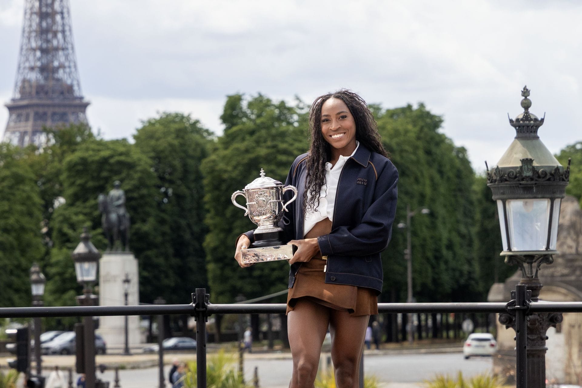 Gauff at the French Open Tennis Tournament. Roland-Garros 2025. - Source: Getty