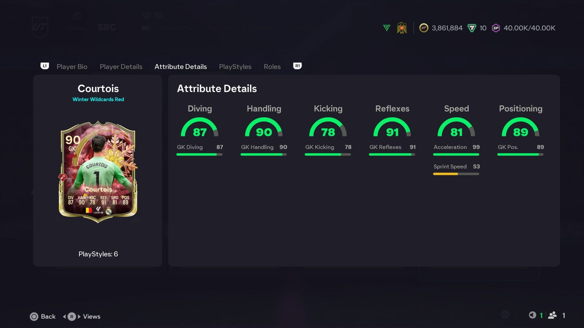 The stats (Image via EA Sports)