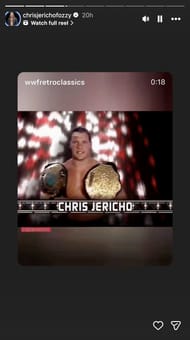 Snímek obrazovky z Instagramu Chrise Jericha (Obrázek: Instagram)