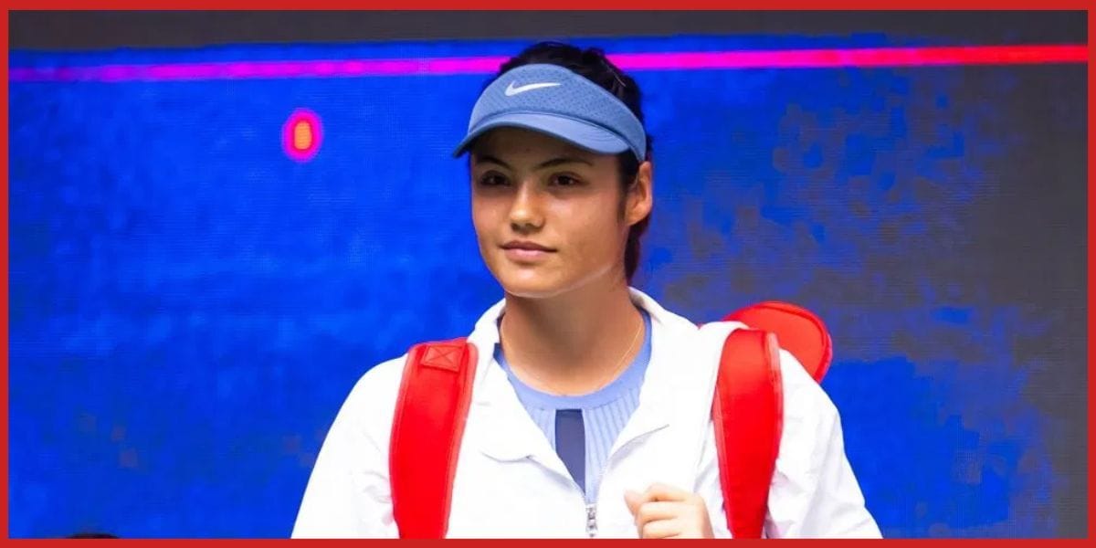 Emma Raducanu at the Wuhan Open. (Source: Getty)