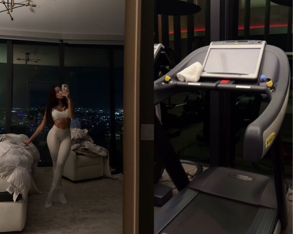 Tyreek Hill&rsquo;s ex-wife Keeta Vaccaro glows in snow white outfit for late night gym session [IG/@keeta_vaccro]