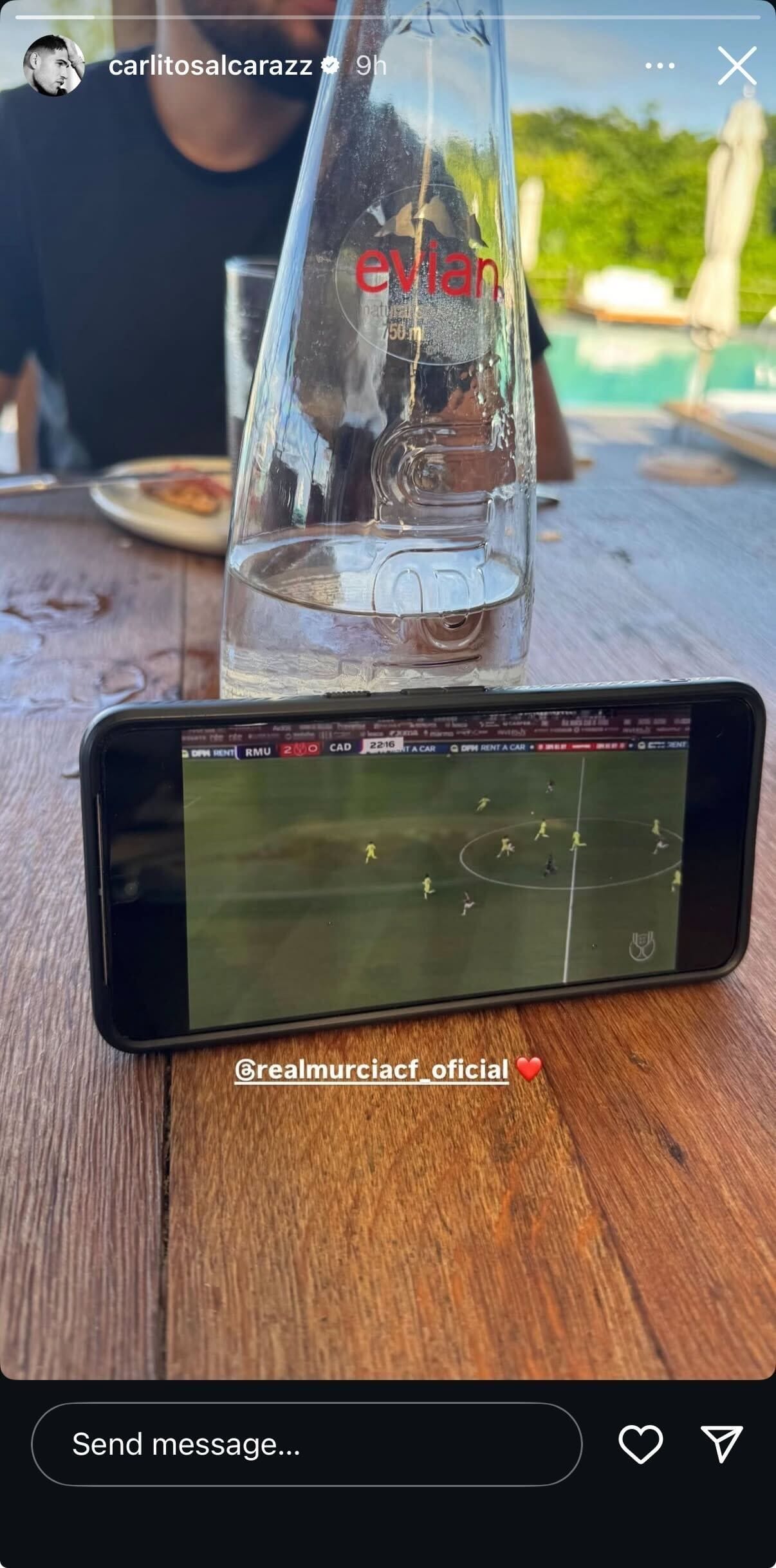 Carlos Alcaraz&#039;s Instagram story