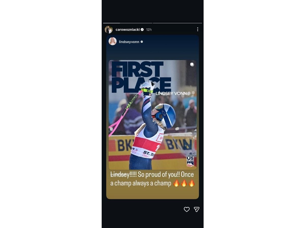 Wozniacki's Instagram post
