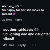 “Giving dad & daughter vibes,” “She looks radiant”