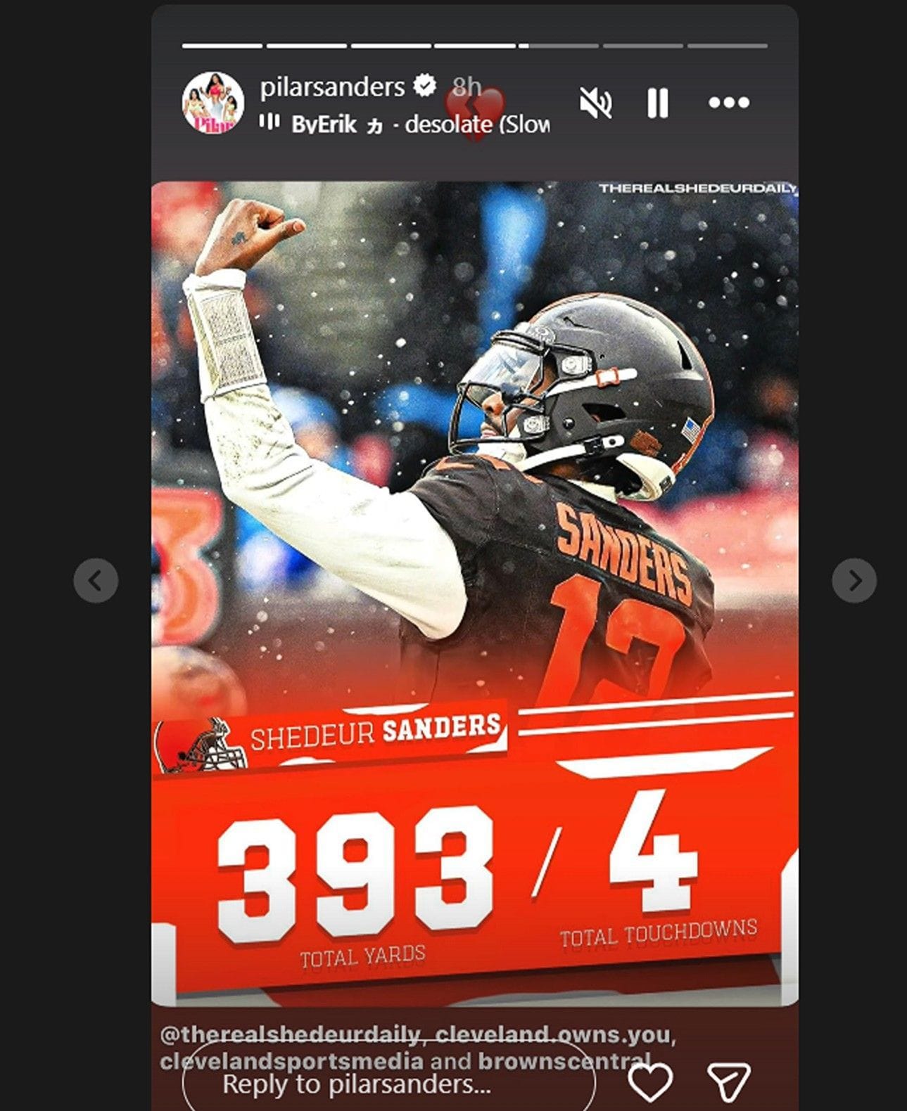 Shedeur Sanders&#039; mom Pilar /@pilarsanders