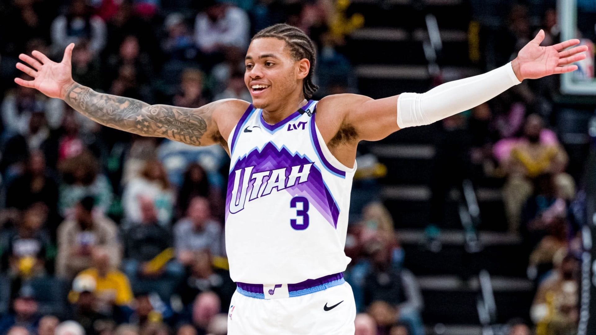 $19 Million Jazz Center Brutally Trolls Critic for Claiming Utah Lacks Cornerstone in Keyonte George While Pushing Cam Boozer Draft Hopes. (Photo: IMAGN)