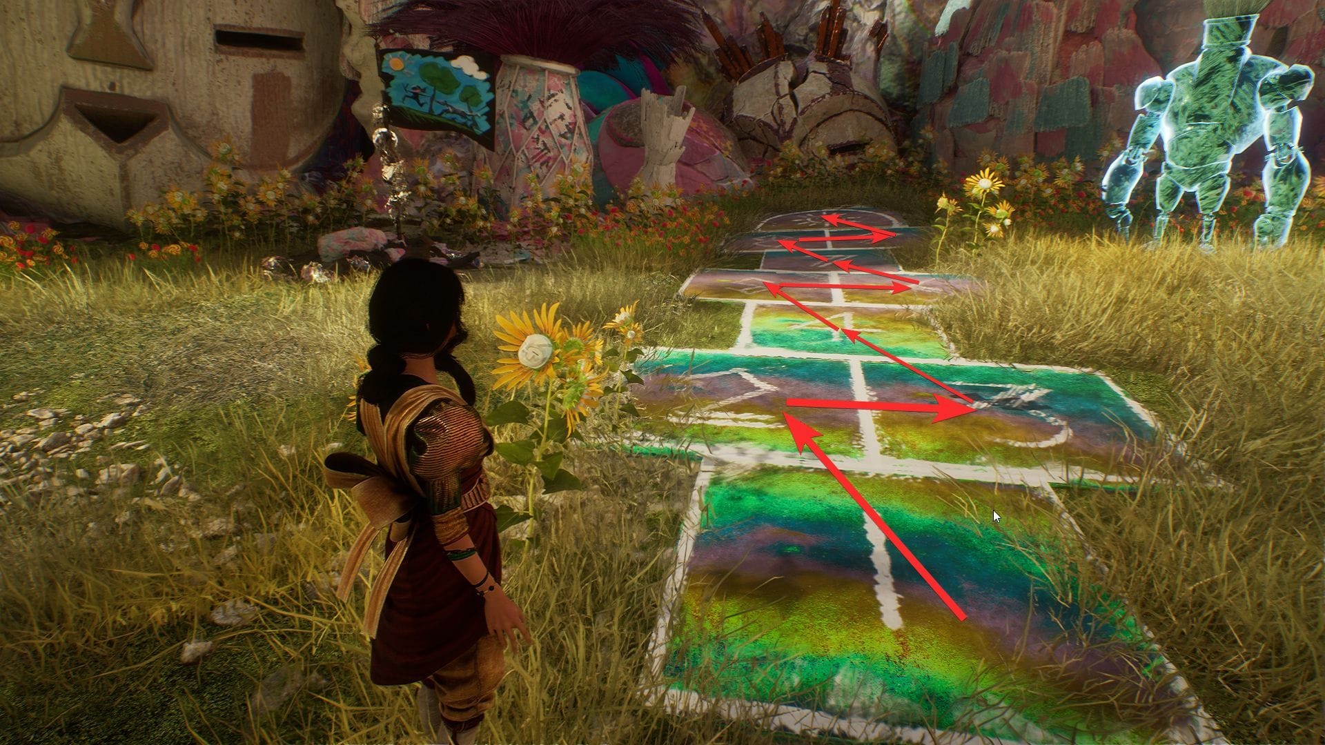 All Hopscotch tile locations in Clair Obscur Expedition 33 Verso's Drafts 2 Swipe the numbers in ascending order to solve the puzzle (Image via Kepler Interactive)