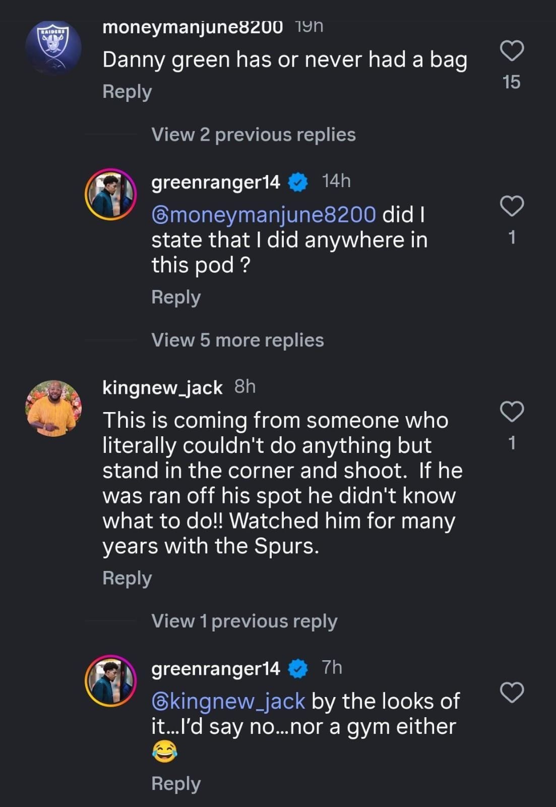 Green&#039;s IG comments