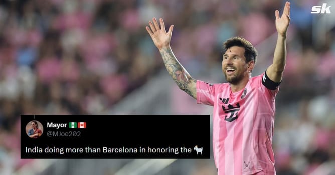 "India doing more than Barcelona", "Owns the streets" - Fans react as Kolkata set to unveil massive Lionel Messi statue during his GOAT Tour