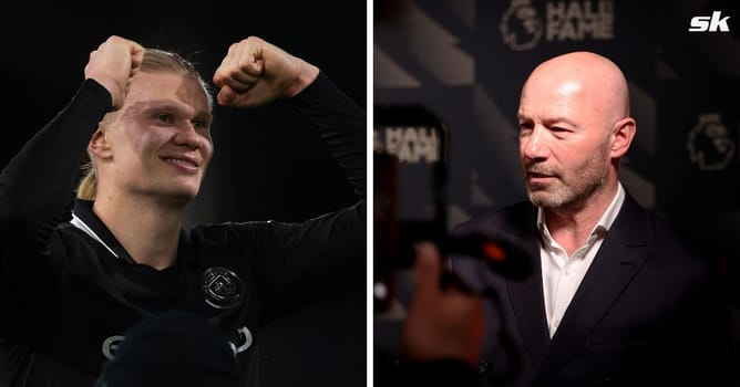 Erling Haaland responds with message and throwback picture after Alan Shearer congratulates him on being fastest to reach 100 Premier League goals