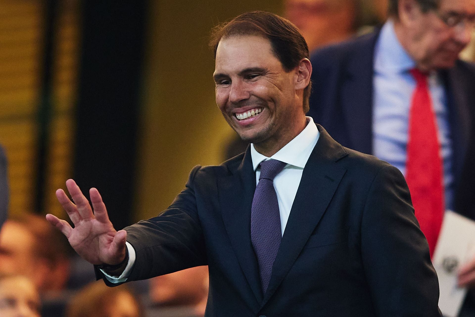 WATCH: Rafael Nadal steals the spotlight as he takes in thrilling all-Spanish battle at Next Gen ATP Finals in Jeddah
