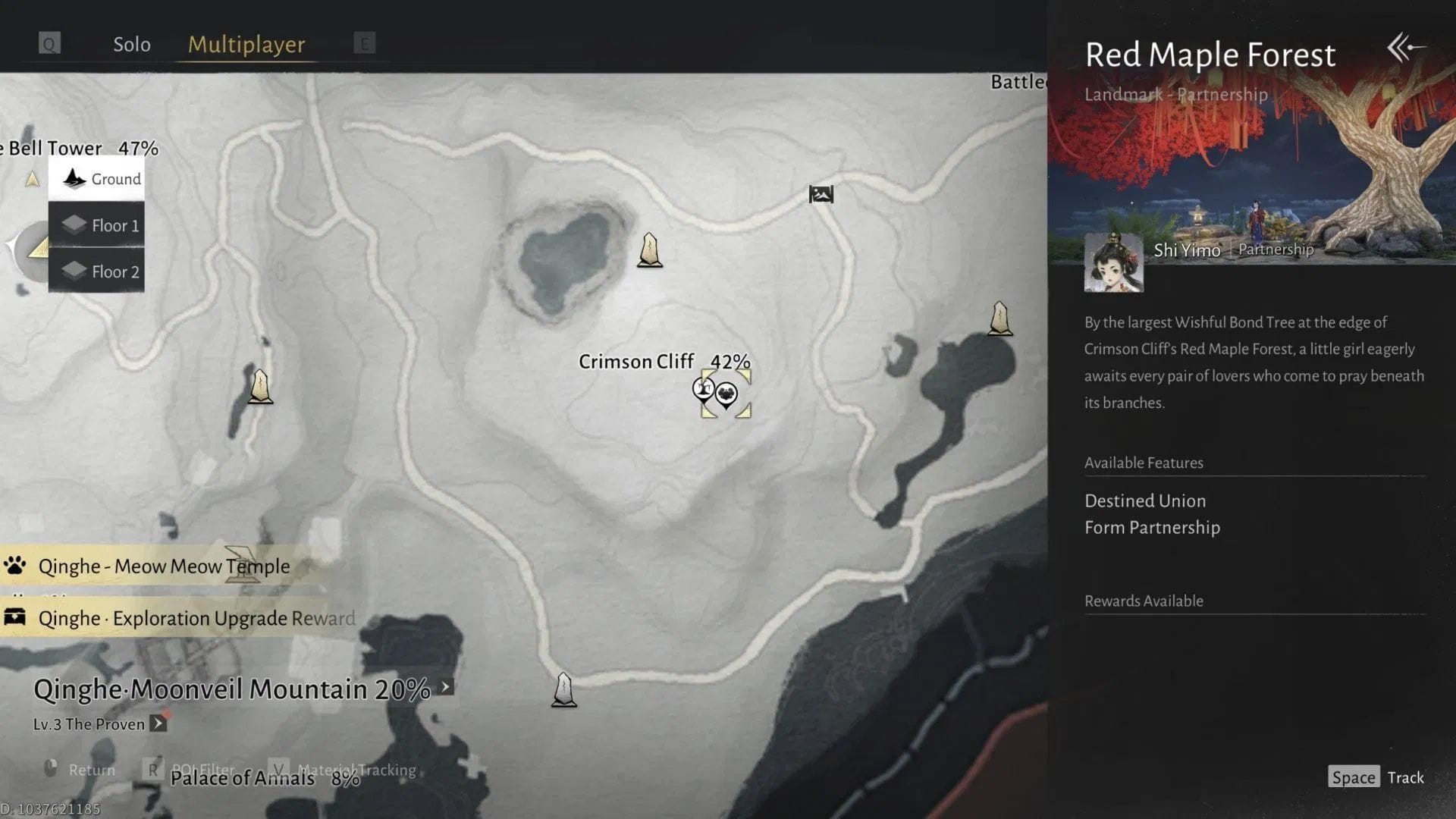 Head to this location to form a Partnership (Image via NetEase Games)