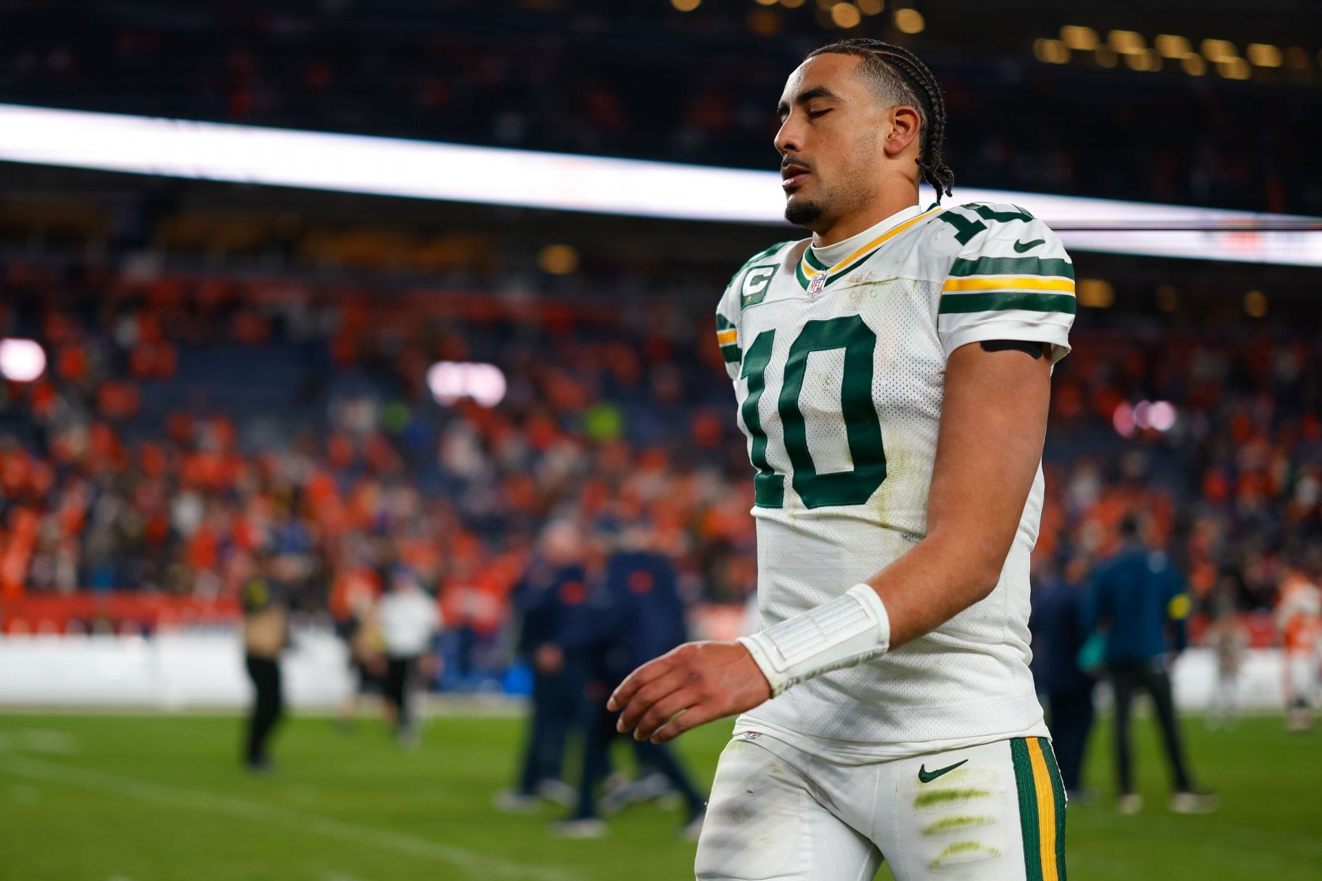 Quarterback Jordan Love of the Green Bay Packers - Zdroj: Getty