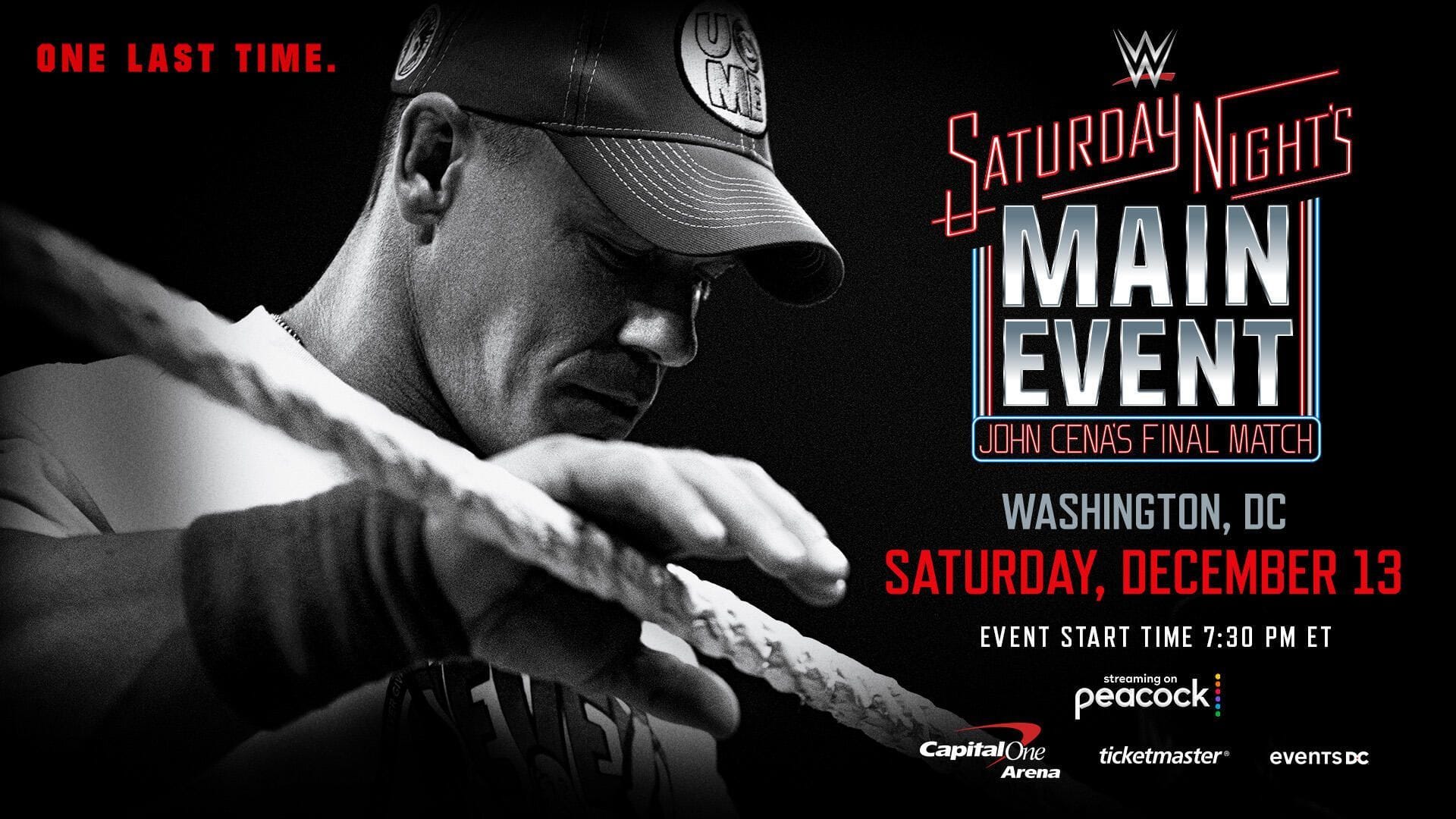 John Cena will wrestle his last match at Saturday Night