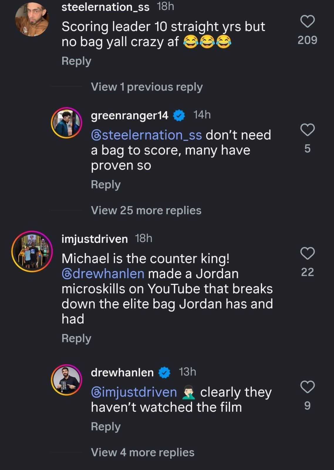 Green&#039;s IG comments