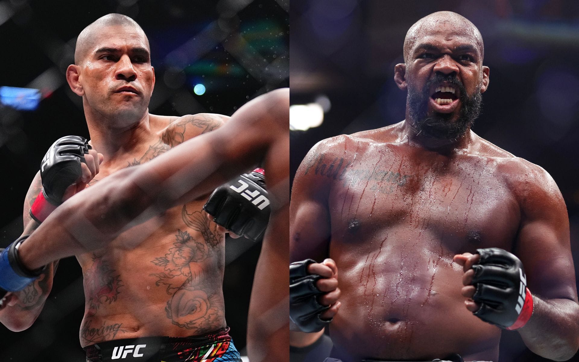 Alex Pereira (left) wants to fight Jon Jones (right) at UFC White House. [Images courtesy: Getty Images]