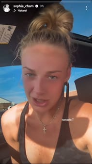 Screenshot from Cunningham's IG story