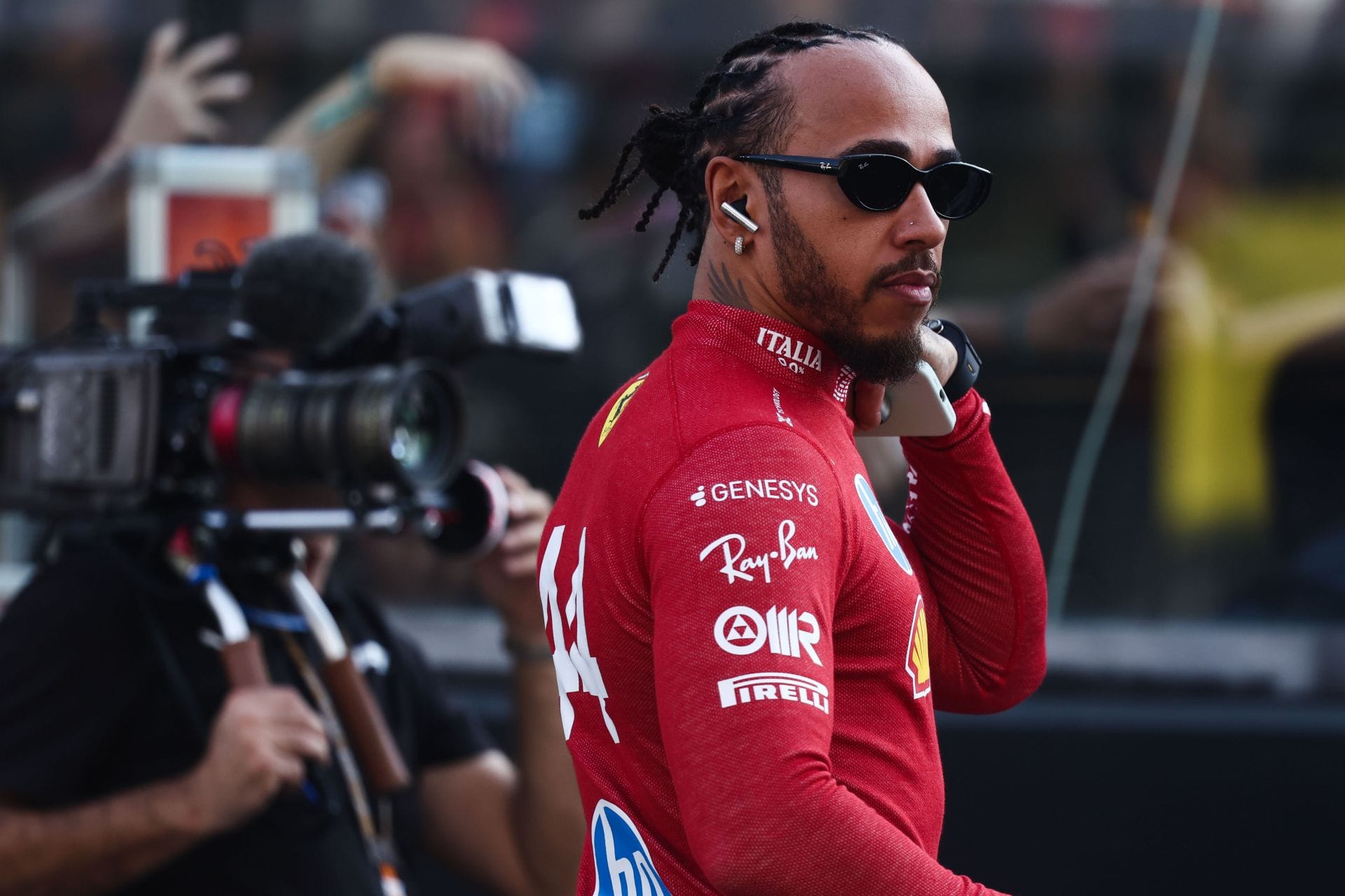 Lewis Hamilton of Ferrari ahead of the Formula 1 Abu Dhabi Grand Prix. Source: Getty