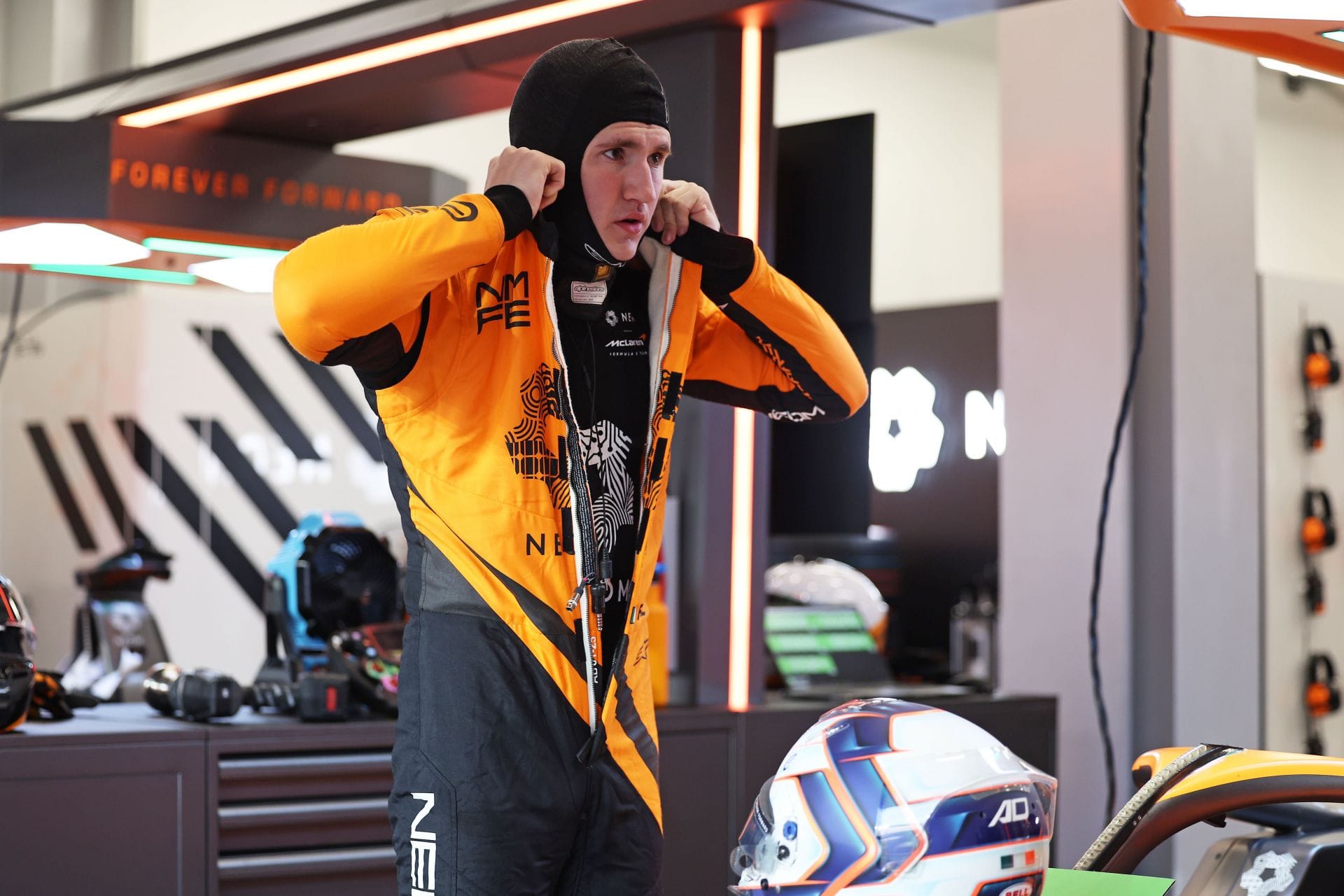 Alex Dunne of NEOM McLaren Formula E Team at Jeddah Corniche Circuit. Source: Getty