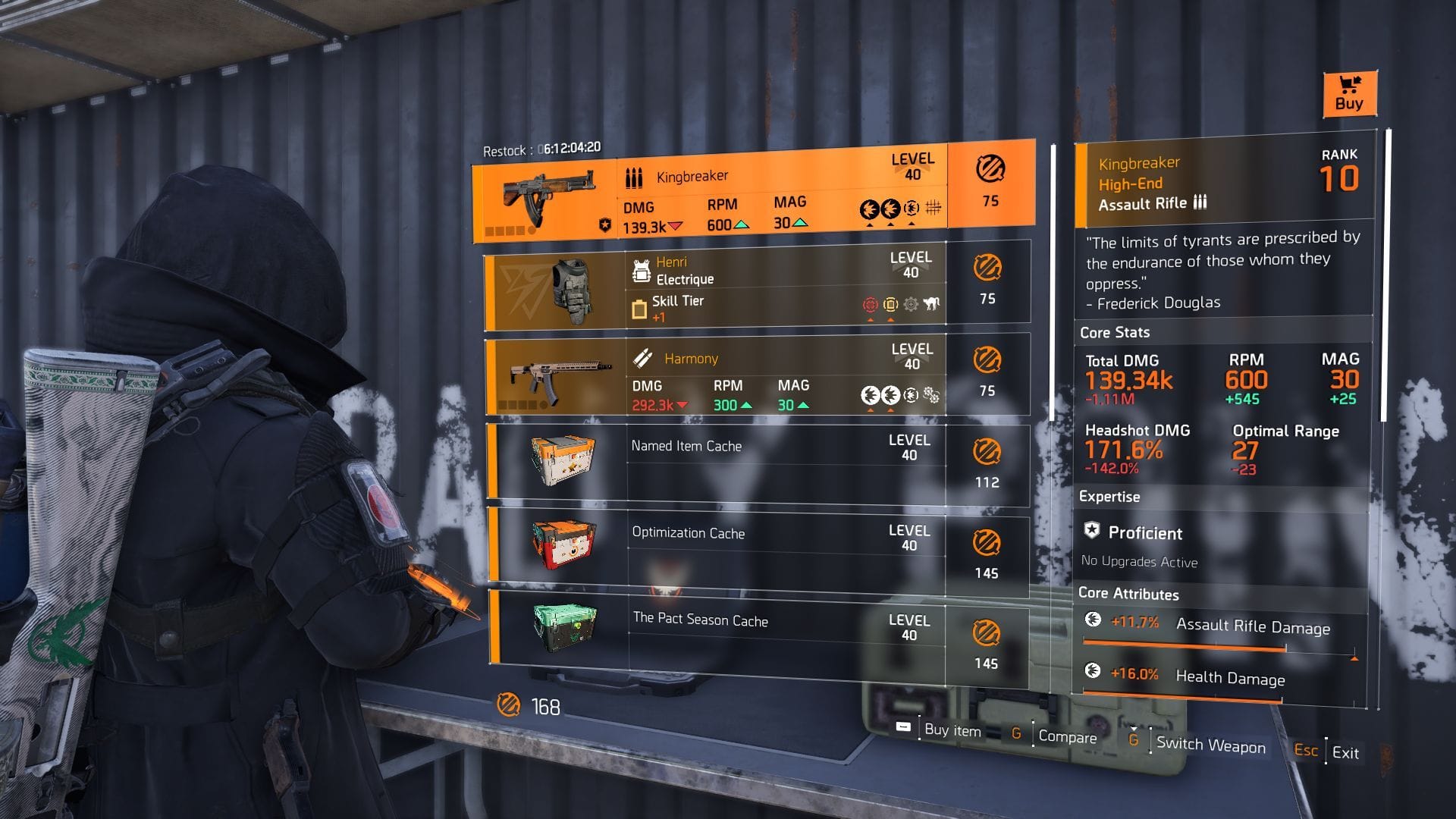 The Division 2 Countdown vendor (Image via SK Gaming || Ubisoft)