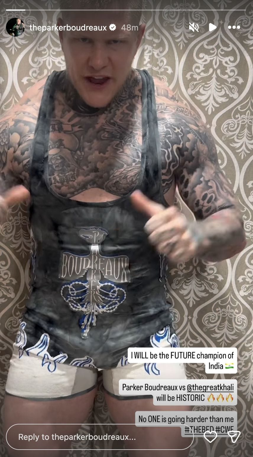 Snapshot from Parker Boudreaux&#039;s Instagram story [Image: Instagram]