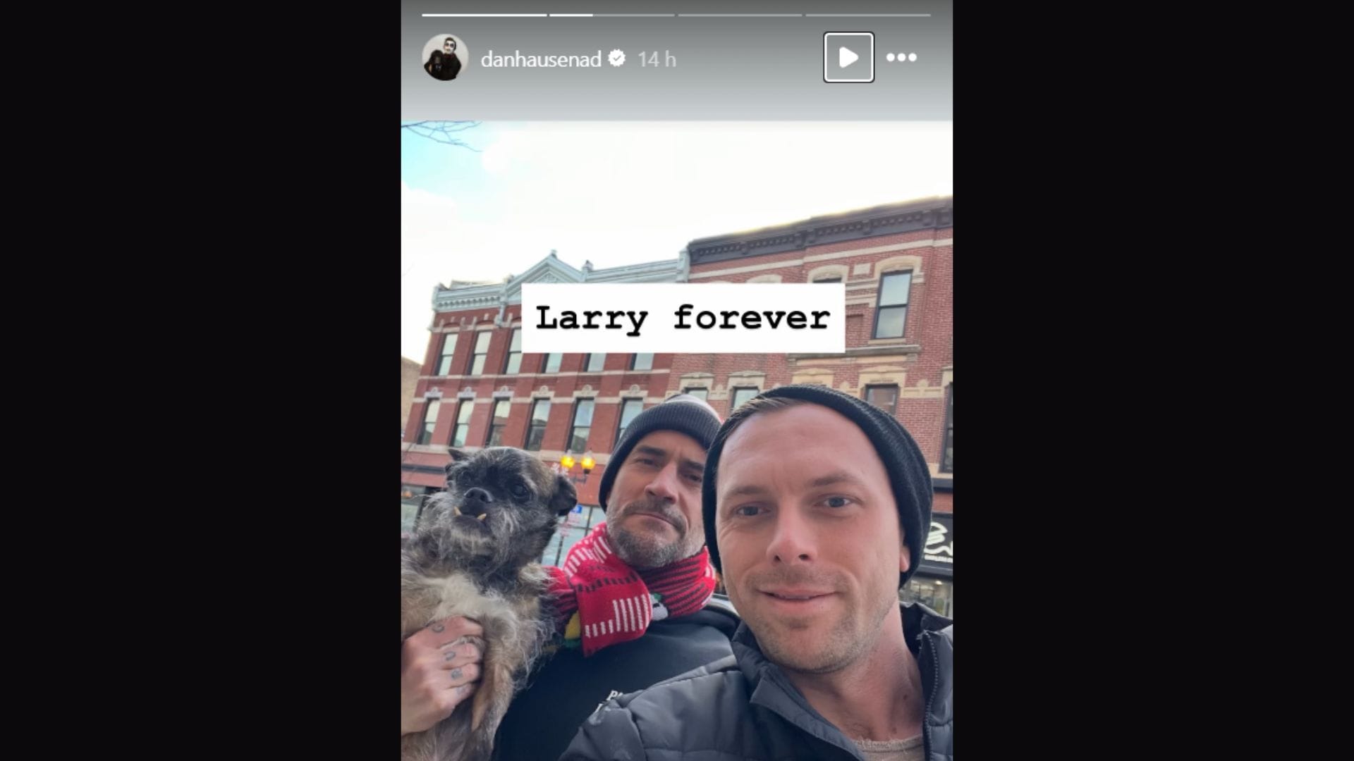 Danhausen&#039;s tribute to Larry (Image via Danhausen&#039;s Instagram handle)