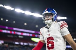 Jon Gruden urges Jaxson Dart to be more responsible as Giants QB takes massive hit after returning from concussion