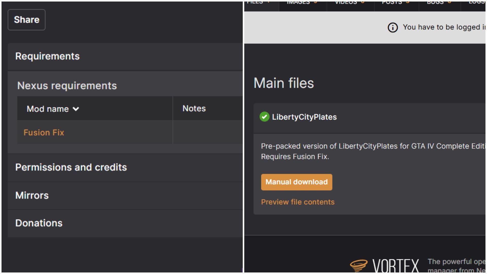 This mod requires the Fusion Fix mod to work (Image from Nexus Mods/Shvab - CP - Ash_735)