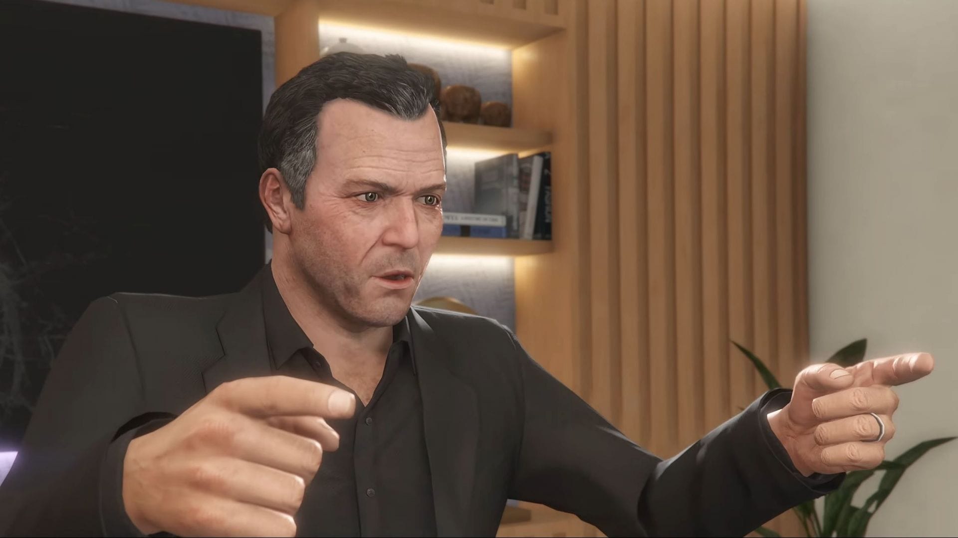 Michael De Santa is the last protagonist to arrive in GTA Online (Image via YouTube/Rockstar Games)