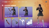 You can now purchase the Gogo Yubari skin in Fortnite (Image via Epic Games)